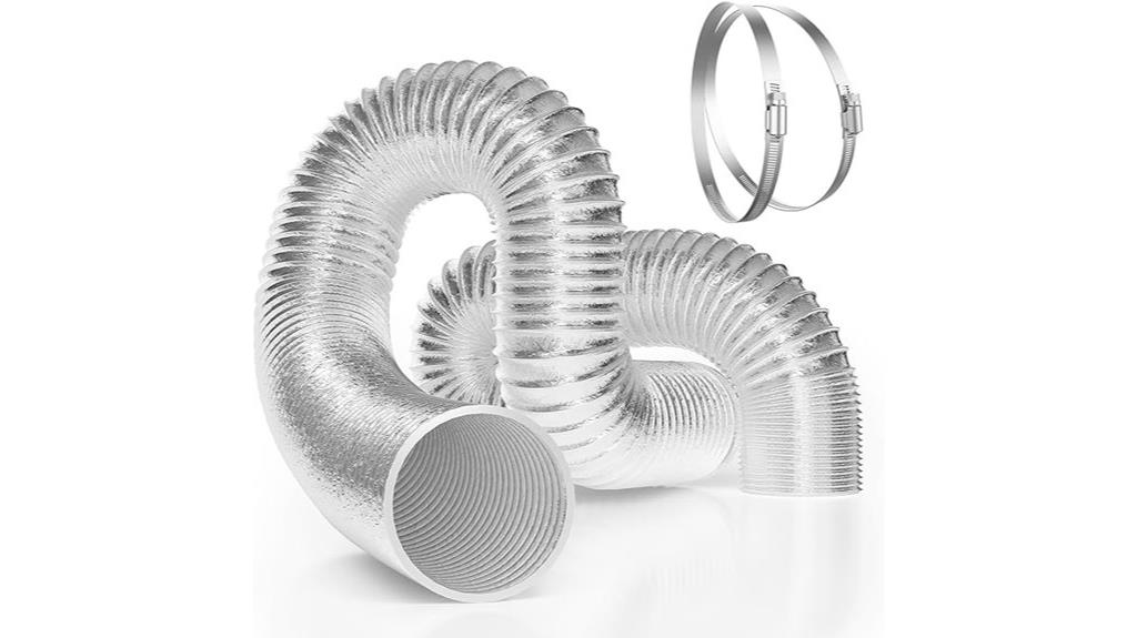 25 foot aluminum flex duct
