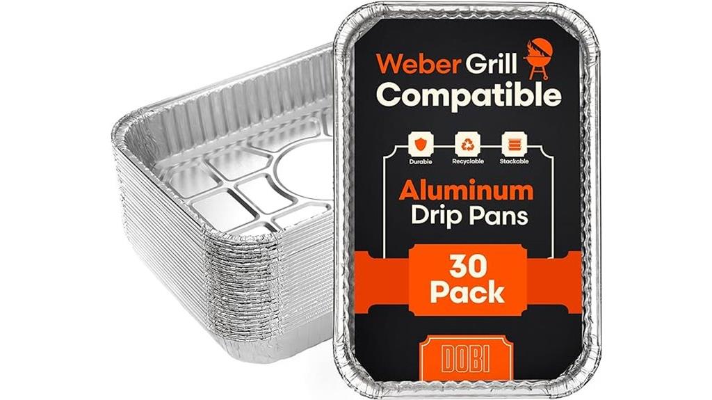 30 pack aluminum grill liners