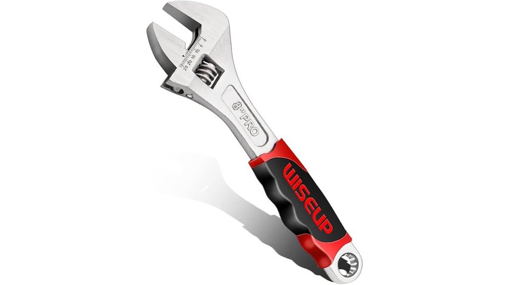 adjustable wrench with grip