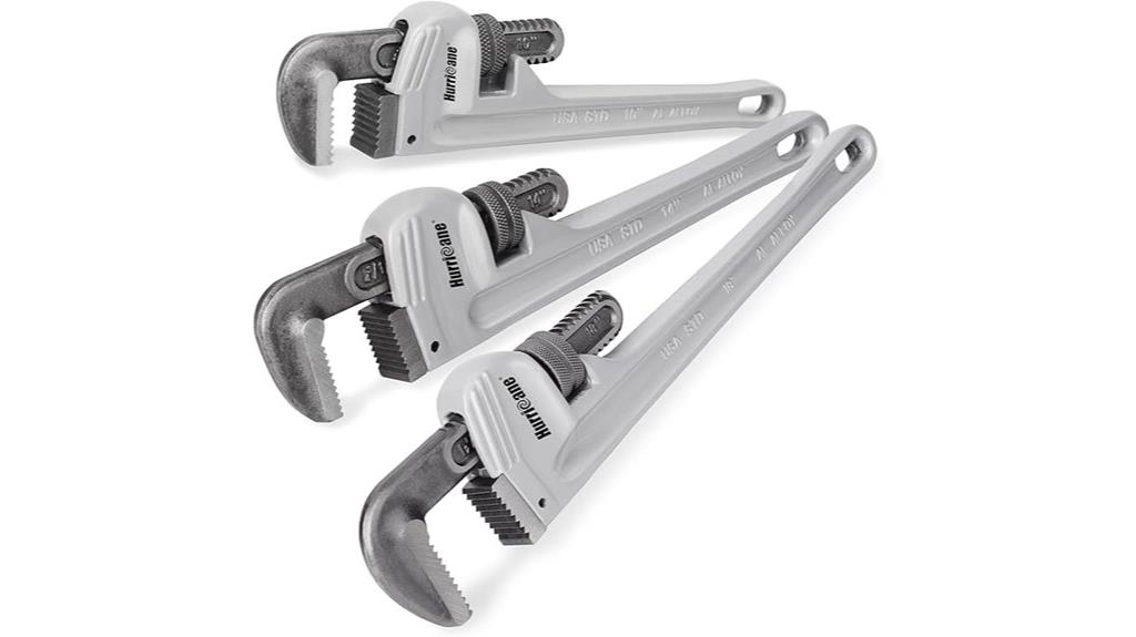aluminum pipe wrench set