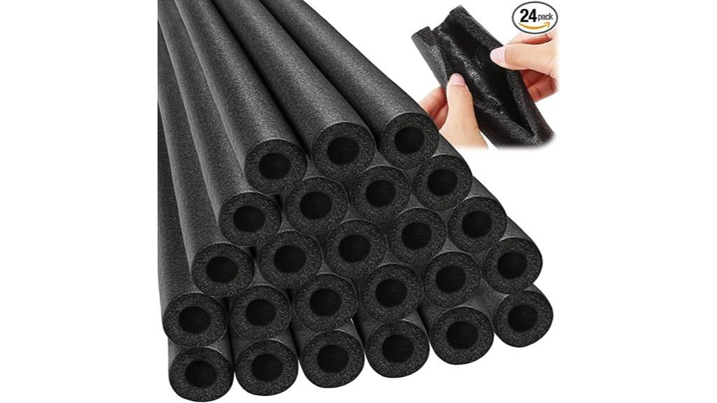 black foam pipe insulation