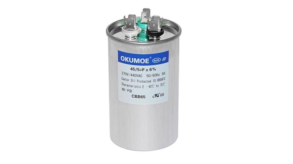 capacitor 45 5 mfd 370v