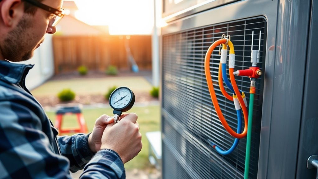 check refrigerant levels regularly