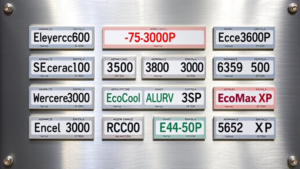 clear consistent model naming