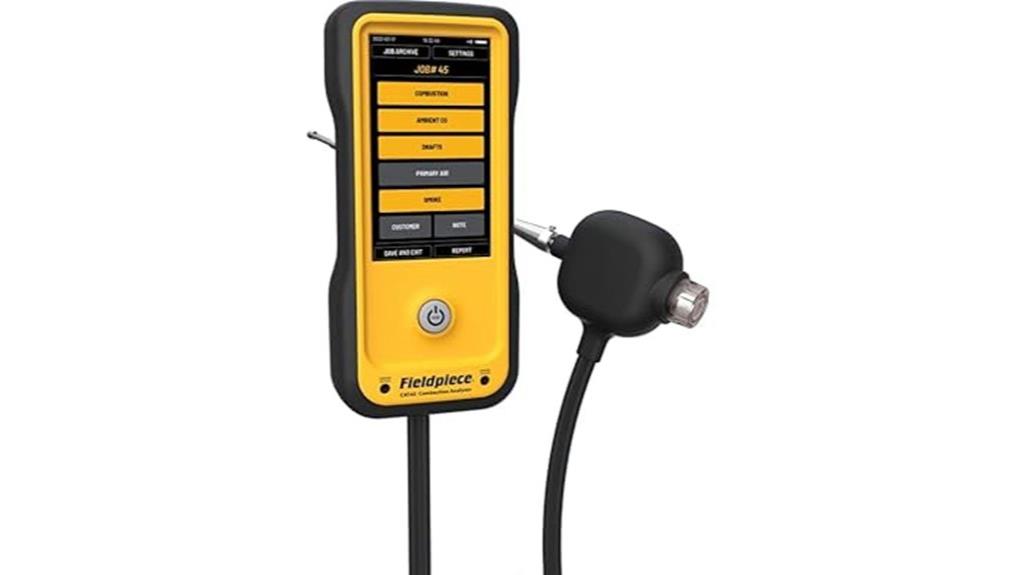 combustion analyzer with water