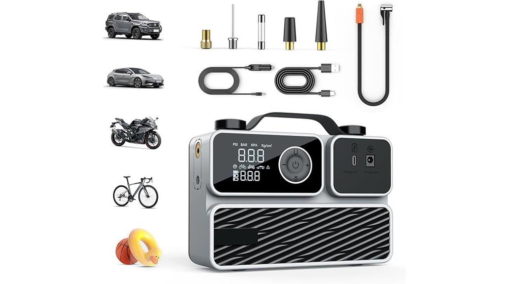 cordless tire inflator gauge