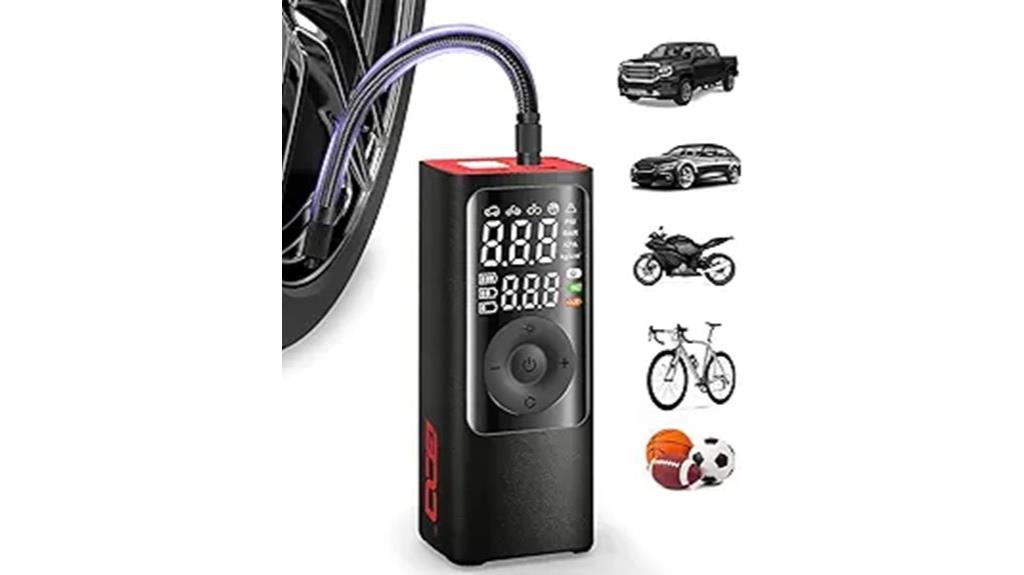 cordless tire inflator with lcd