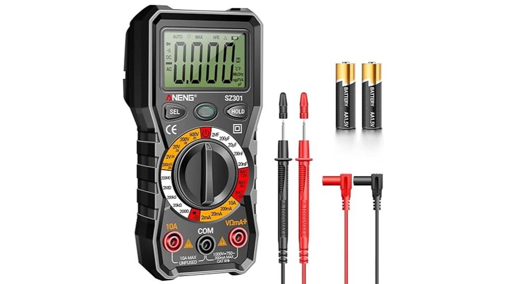 digital multimeter with case