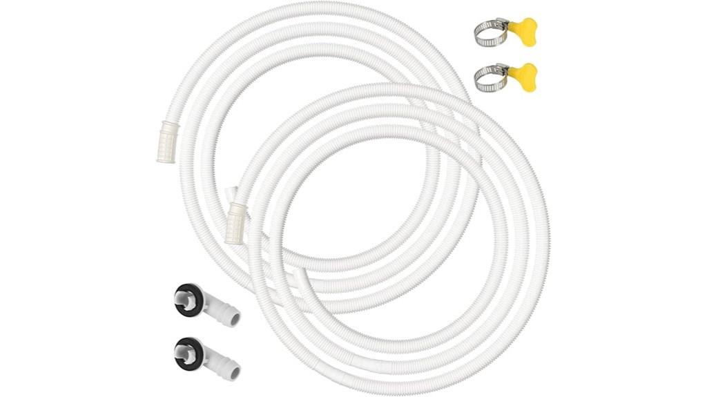 dual 9 8 ft drain hoses