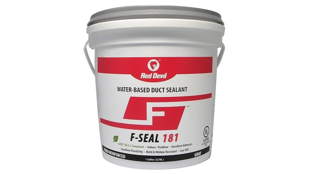 fiber reinforced water based duct sealant