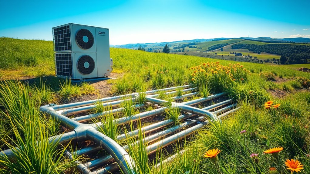 ground heat buildup reduces efficiency
