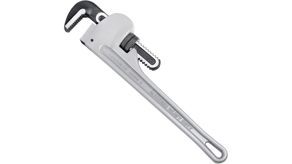 heavy duty aluminum pipe wrench