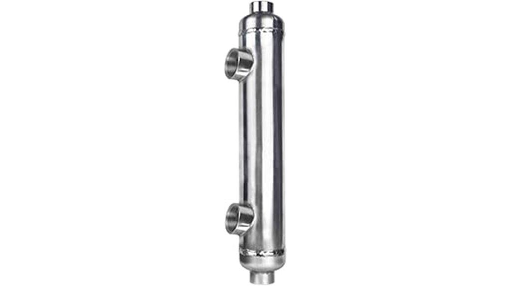 high flow pool heat exchanger