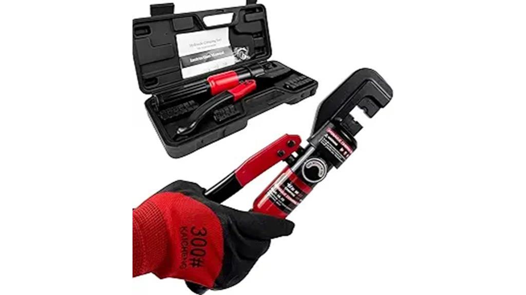 hydraulic crimper with dies