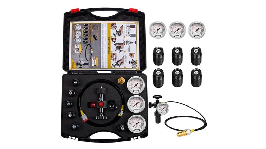 hydraulic nitrogen charging kit