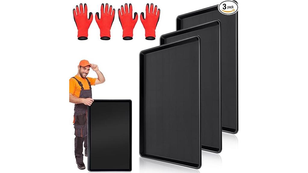 large oil drip pan set