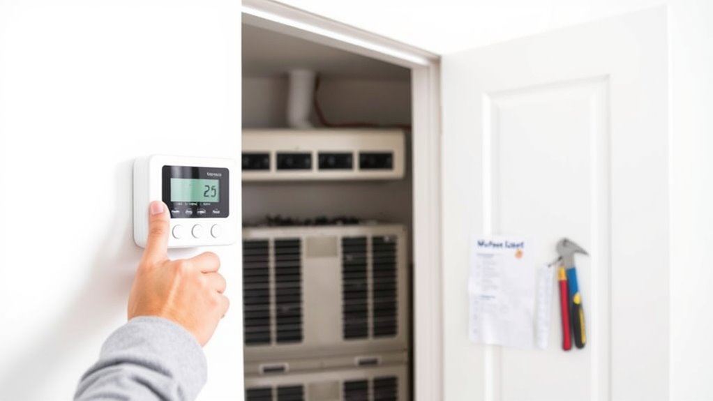 maintain thermostat and system