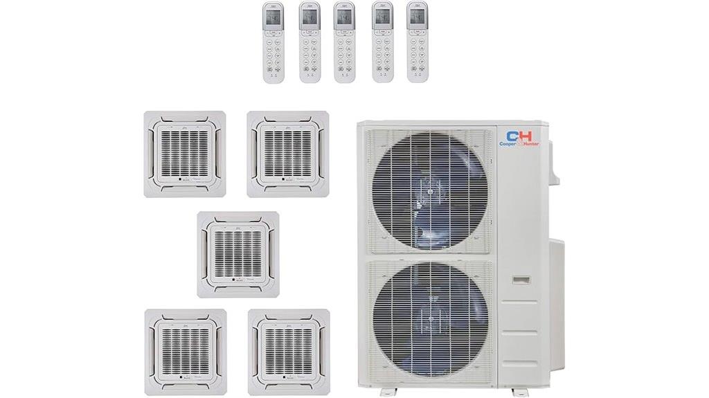 multi zone ceiling cassette hvac