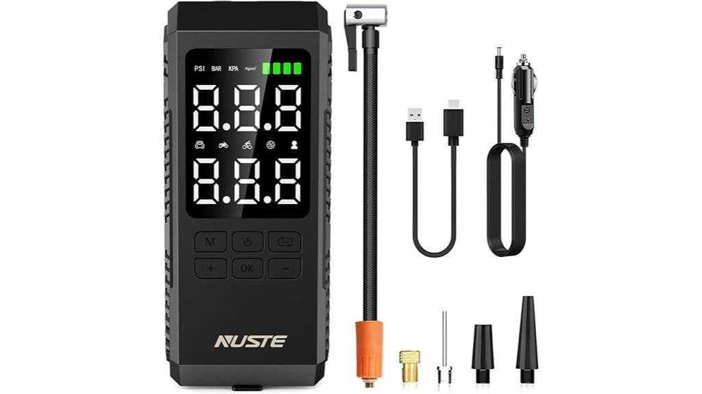 portable digital tire inflator