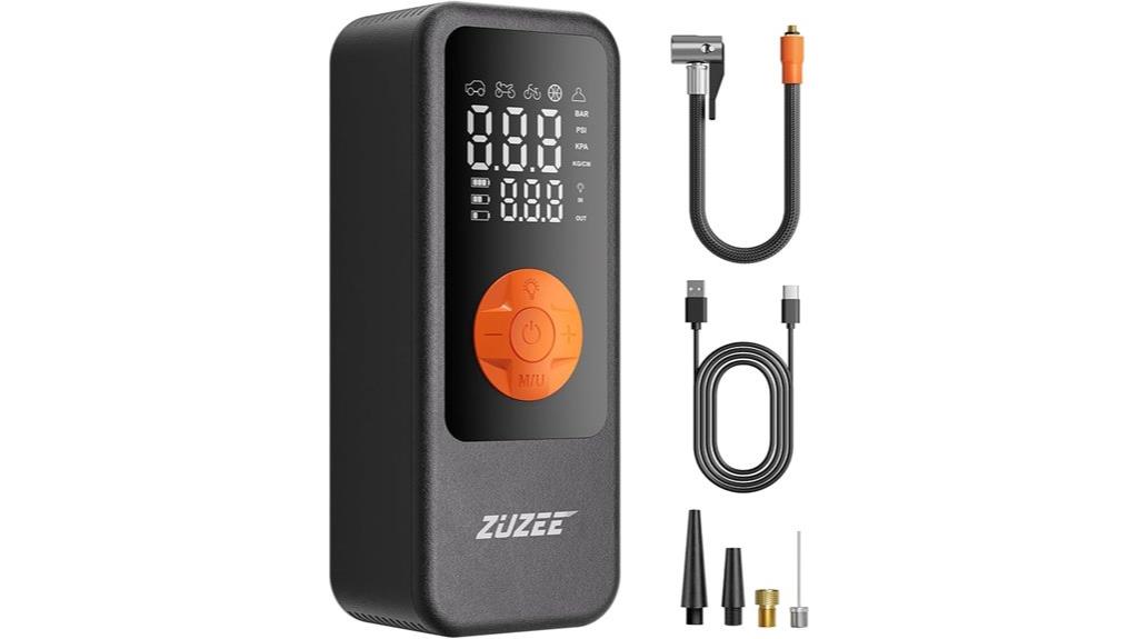 portable digital tire inflator