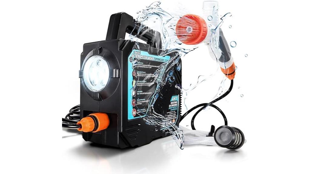 portable high pressure camping shower