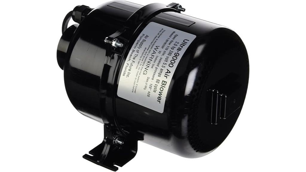 portable spa blower specifications