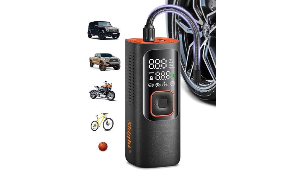 portable tire inflator compressor
