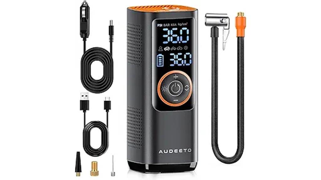 portable tire inflator compressor