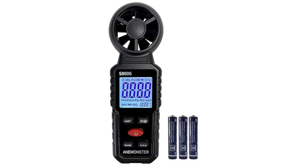portable wind speed meter