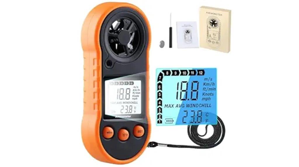 portable wind speed meter