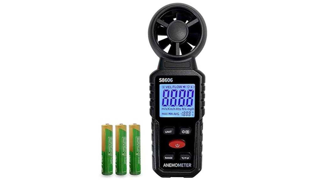 portable wind speed meter