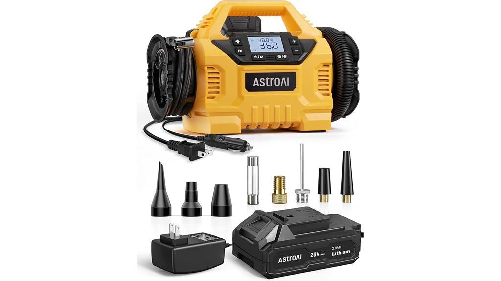 portable wireless tire inflator