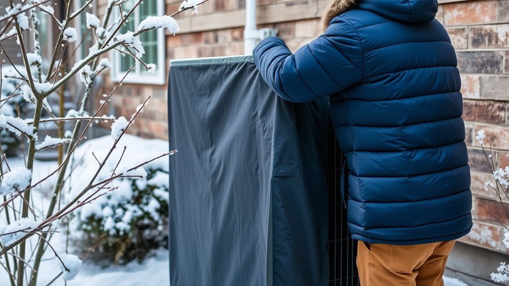 prepare heat pump for winter