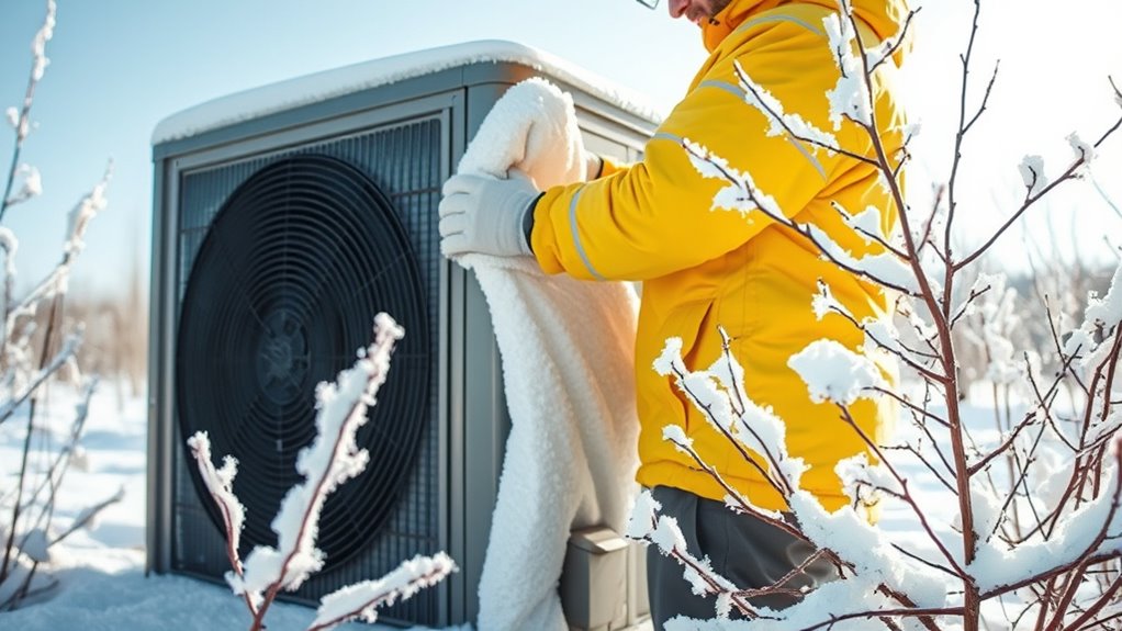 prepare heat pump for winter