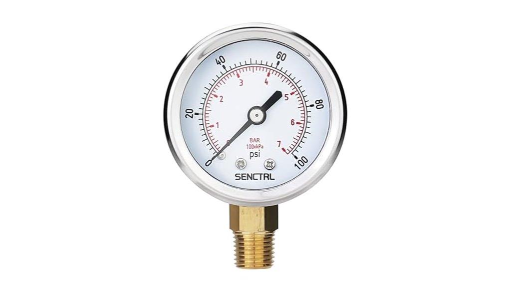 pressure gauge with dual dials