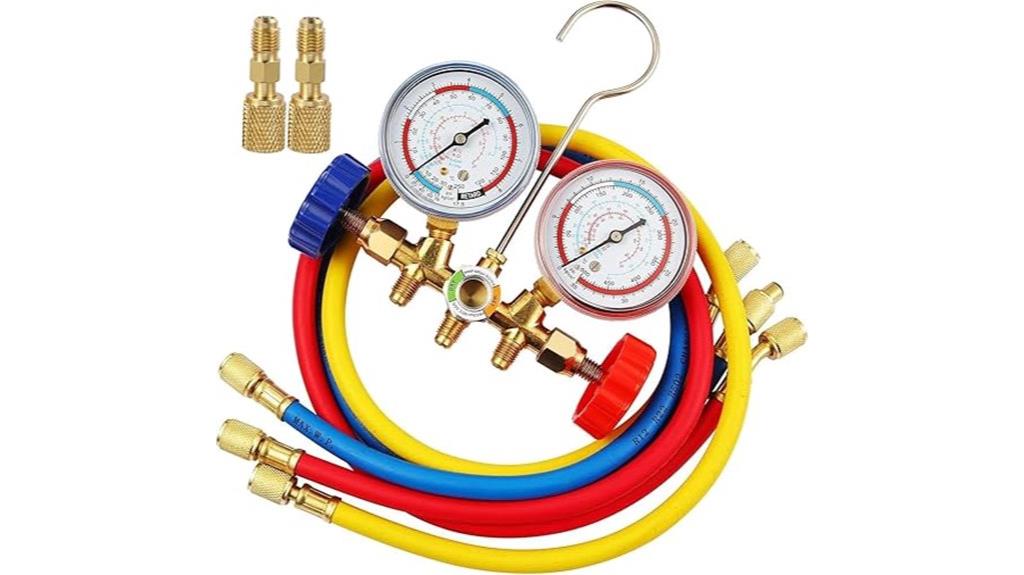 r410a gauge with hoses