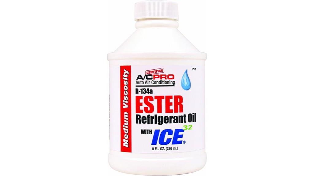 refrigerant oil with ice