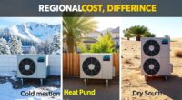 regional heat pump cost variations
