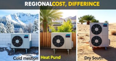 regional heat pump cost variations