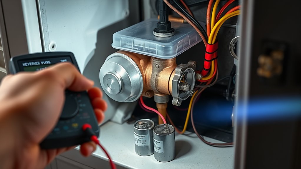 reversing valve and capacitor diagnostics