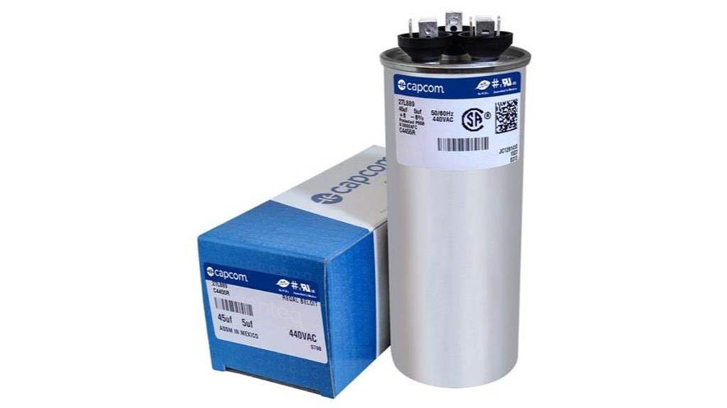 round dual run capacitor