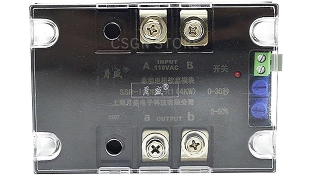 single phase 110v motor soft starter