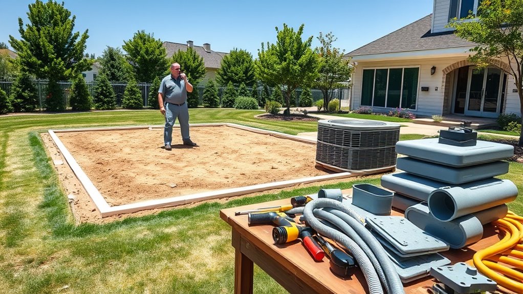 site preparation and materials