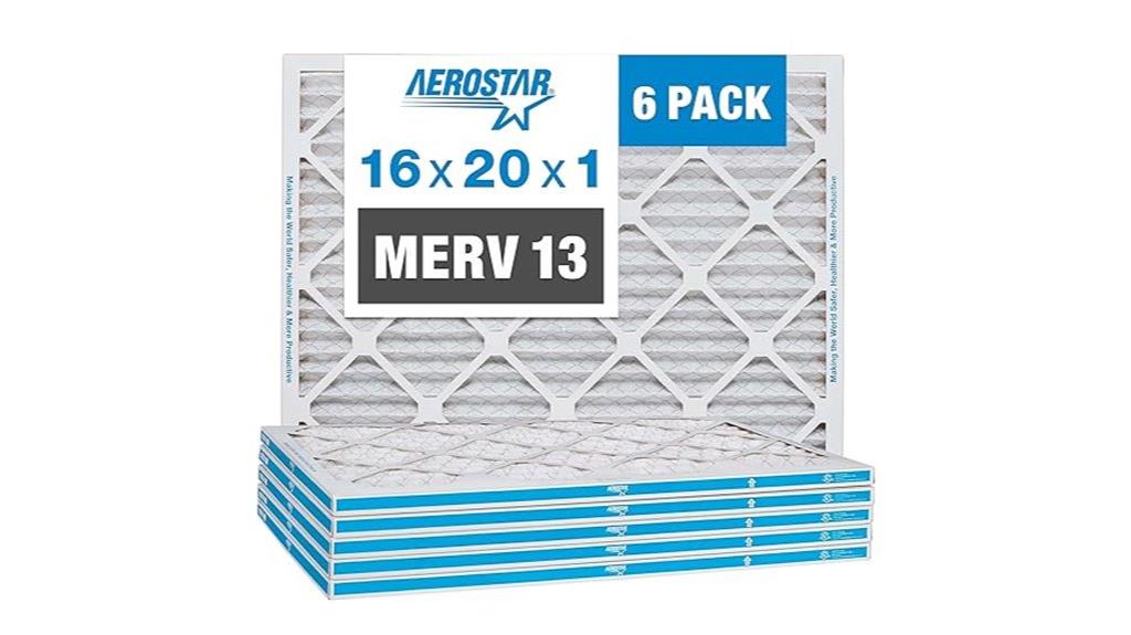 six merv 13 filters