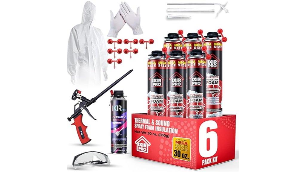 six pack foam sealant