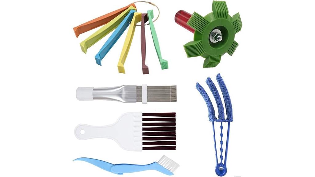 six piece ac fin cleaning kit