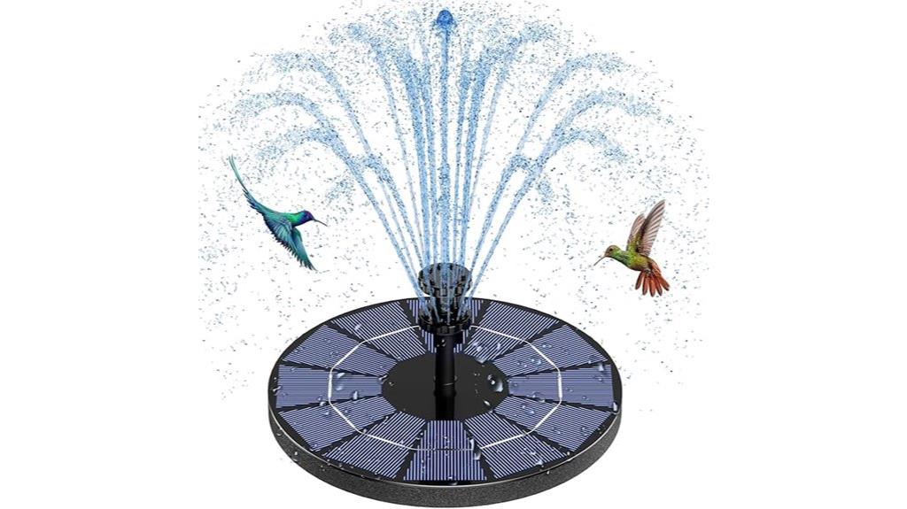solar powered fountain pump