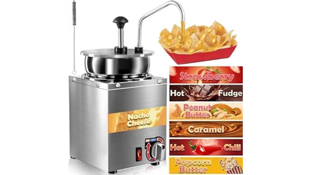 stainless steel nacho dispenser