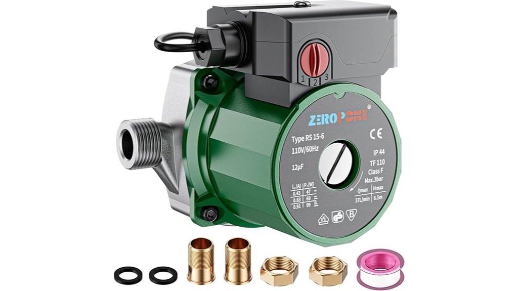 three speed hot water pump