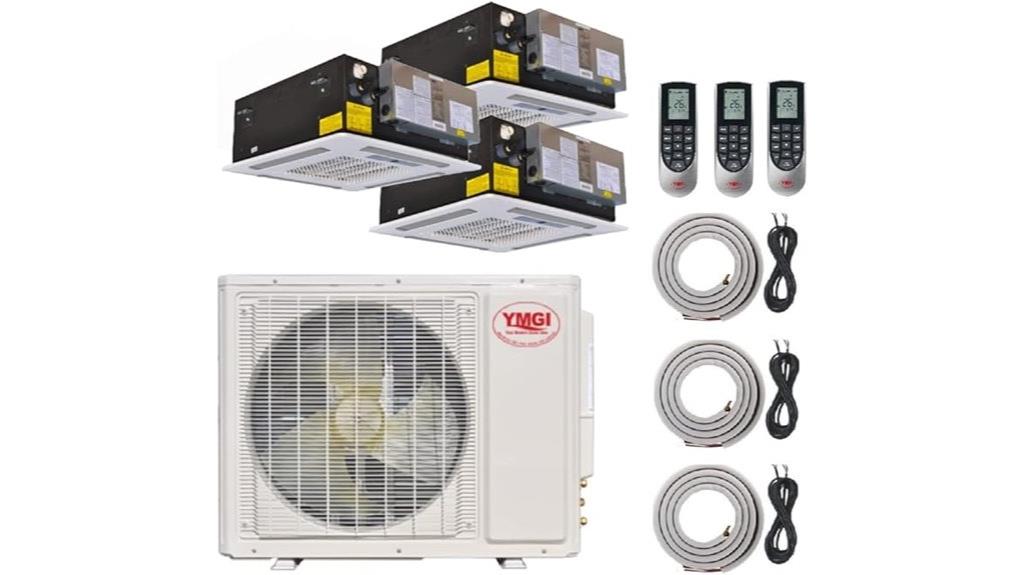 three zone 42000 btu ac
